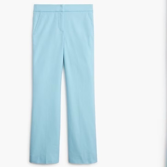 New Damaged J Crew Factory Kelsey Flare Pant Linen Blend - Picture 1 of 11